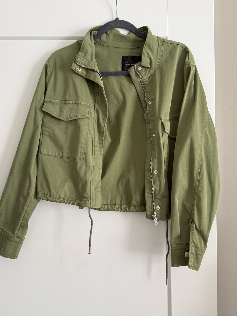 Sanctuary Olive Utility Crop Jacket - Women